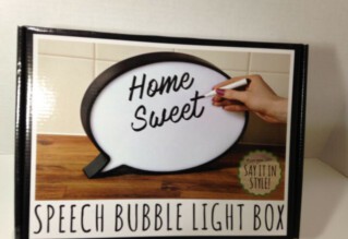 Speech Bubble Light Box Kids/Adults Fun